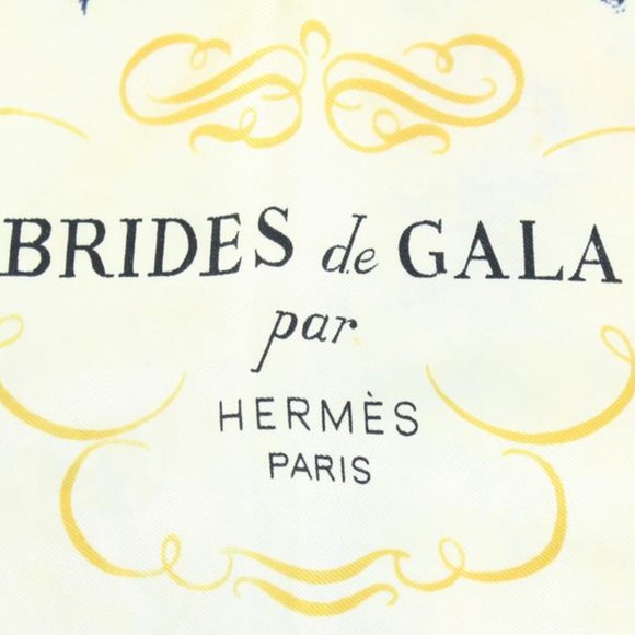 Louis Vuitton Navy x Gold Brides de Gala Silk Scarf 58h511s - Picture 2 of 12